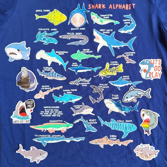 NWT GITD shark tee - Picture 9 of 16